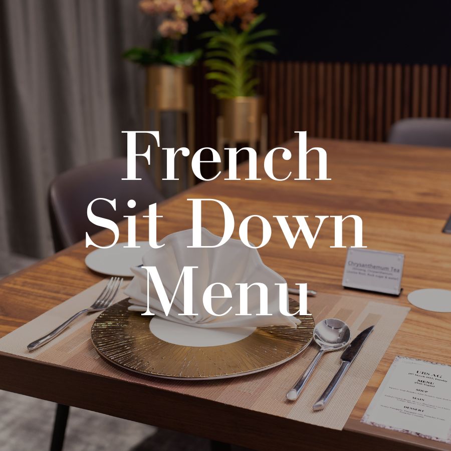 French Sit Down Menu