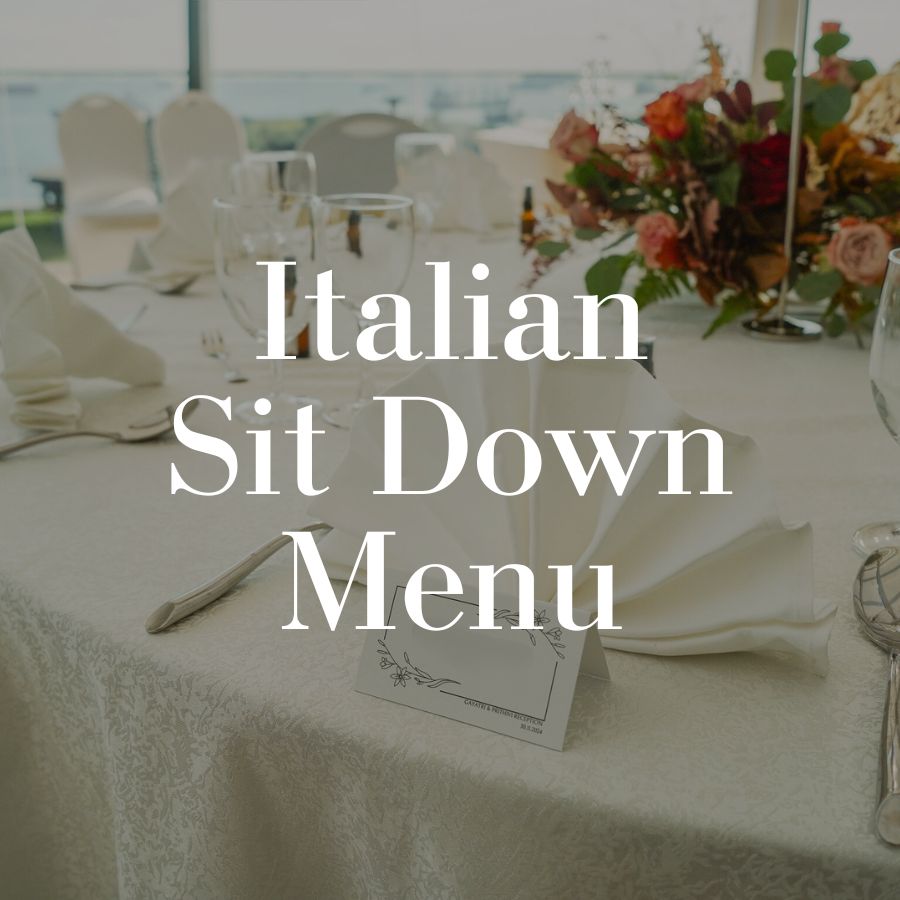 Italian Sit Down Menu