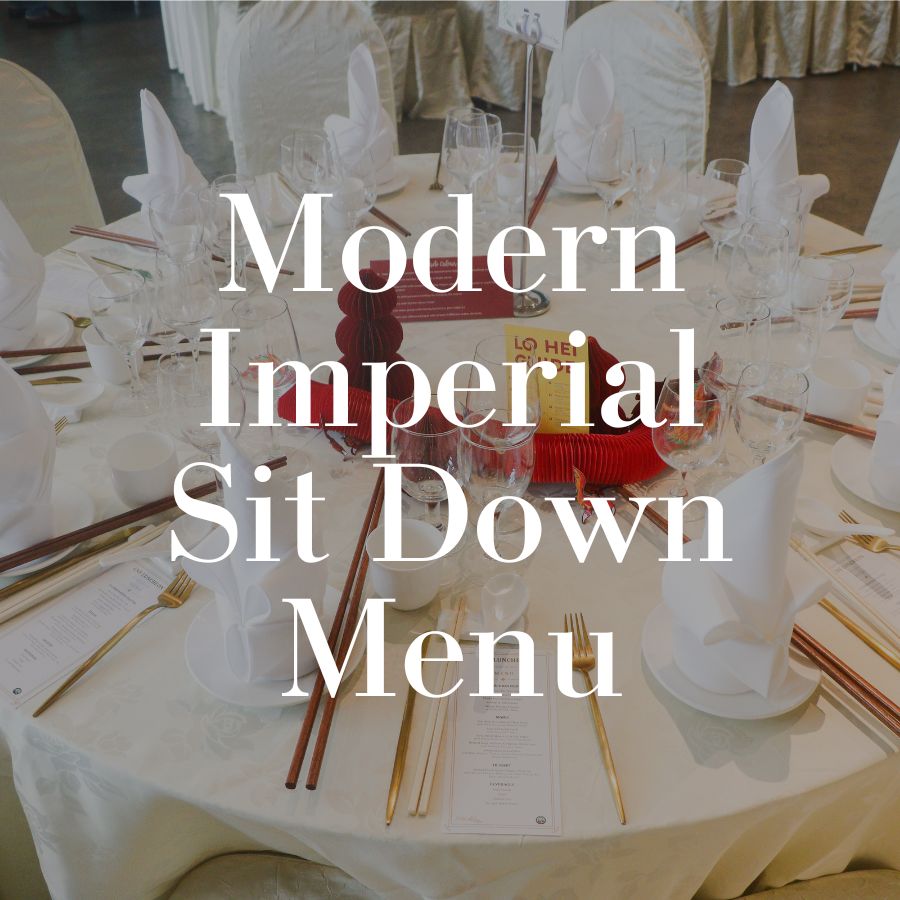 Modern Imperial Sit Down Menu