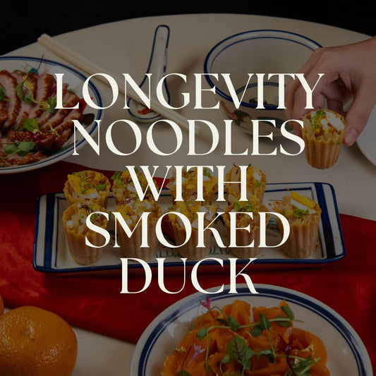 Longevity Noodles with Smoked Duck